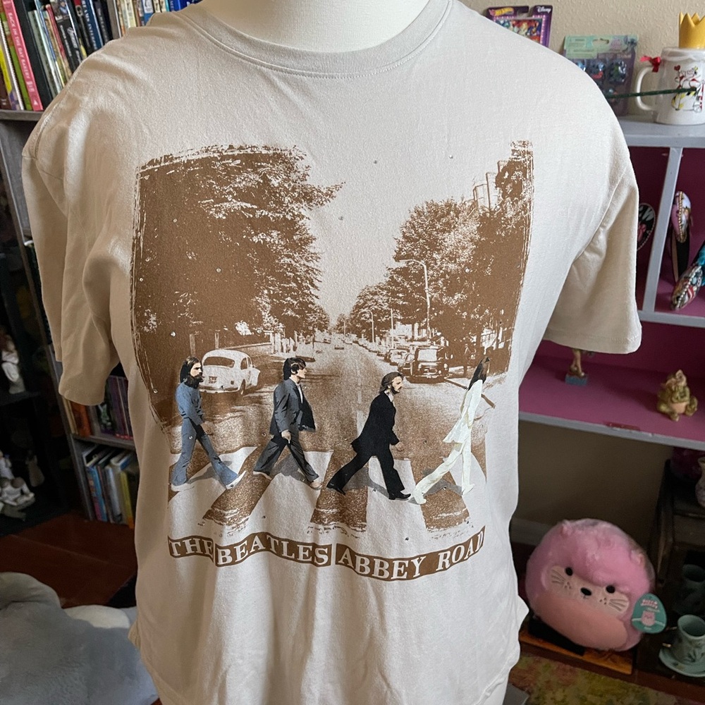 Hybrid Apparel Cream Beatles Graphic T-Shirt